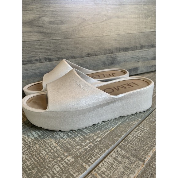 Lemon Jelly Shoes - Lemon Jelly Sunny Platform Sandals Women's EU 39 US 8.5 Slides Beige Portugal